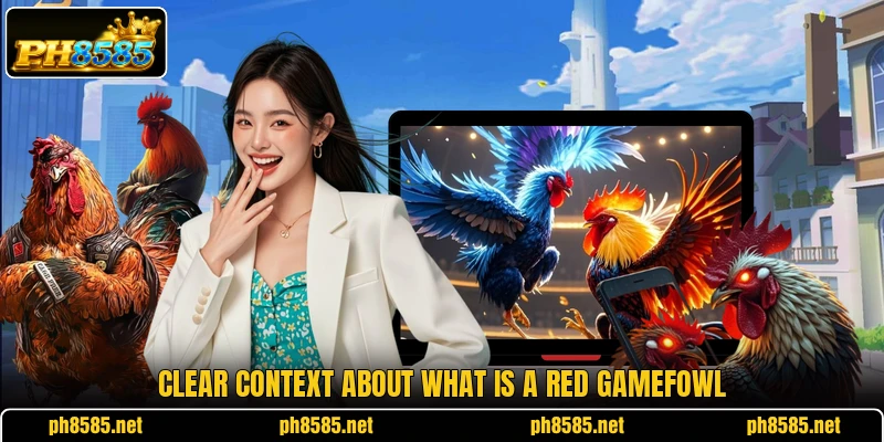 Clear context about What is a red gamefowl