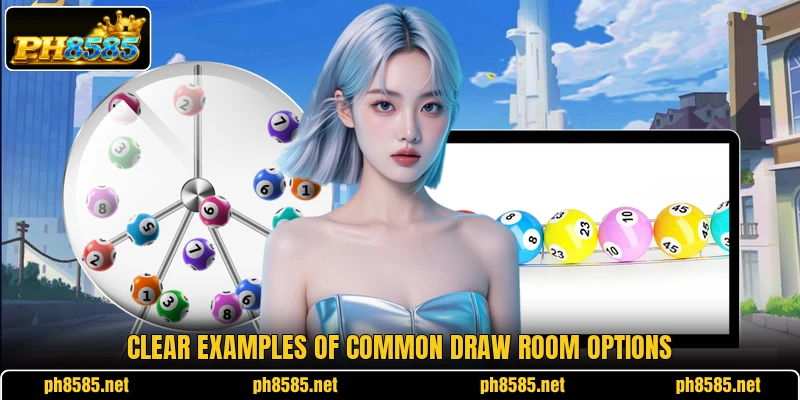Clear examples of common draw room options