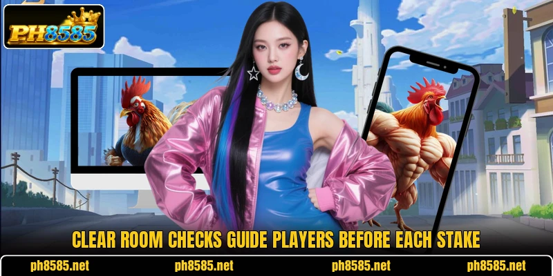 Clear room checks guide players before each stake