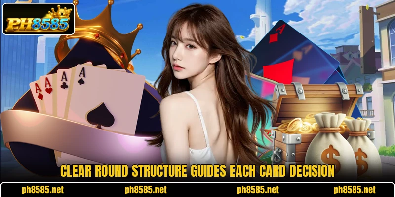 Clear round structure guides each card decision Clear round structure guides each card decision