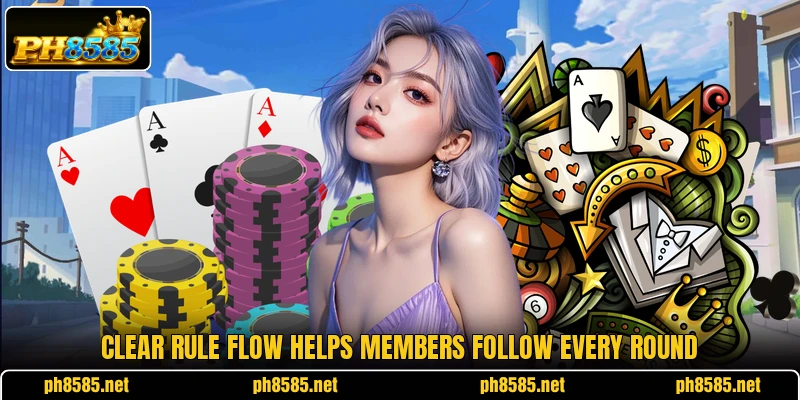 Clear rule flow helps members follow every round