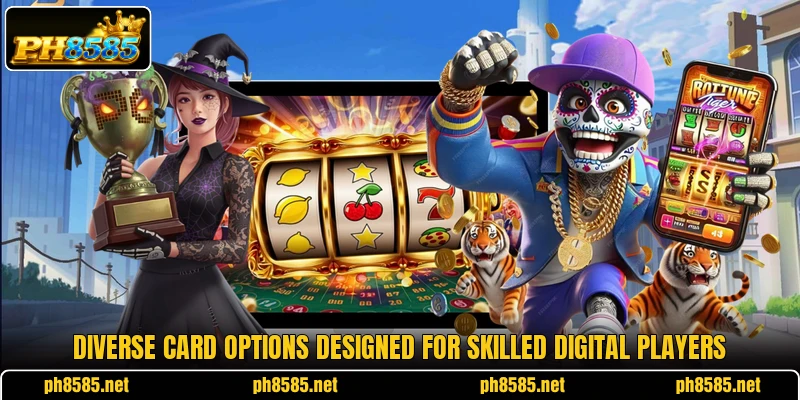 Diverse card options designed for skilled digital players