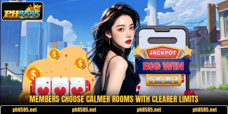 Members choose calmer rooms with clearer limits Members choose calmer rooms with clearer limits