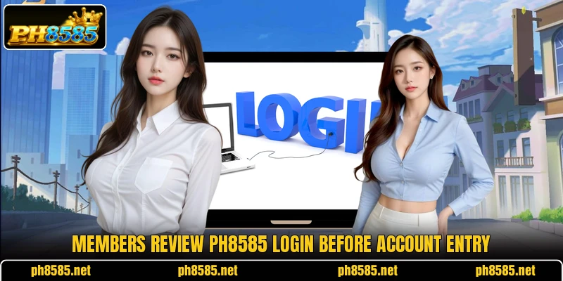 Members review PH8585 login before account entry Members review PH8585 login before account entry