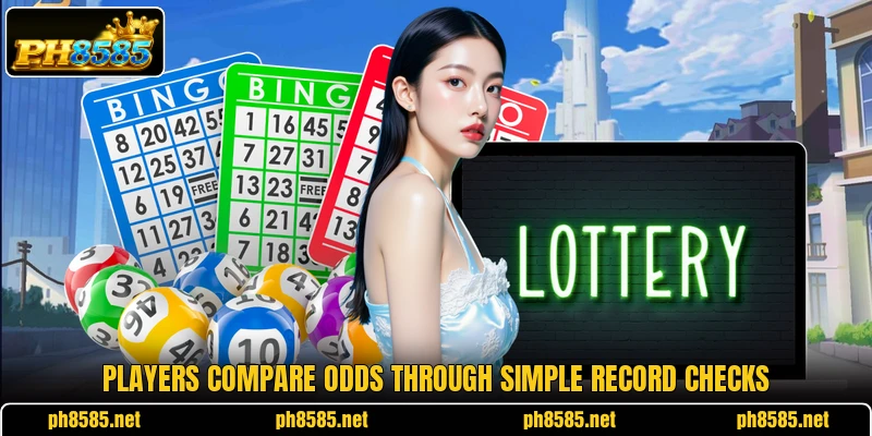 Players compare odds through simple record checks