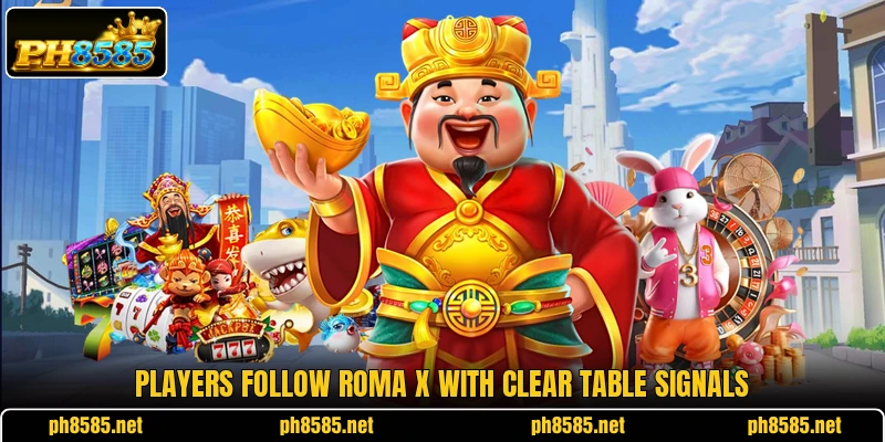 Players follow Roma X with clear table signals Players follow Roma X with clear table signals