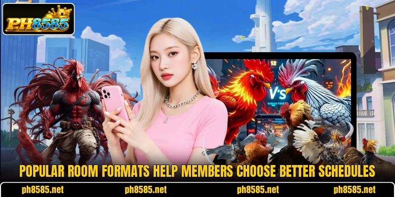 Popular room formats help members choose better schedules