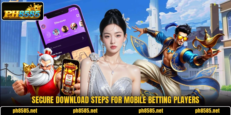 Secure download steps for mobile betting players