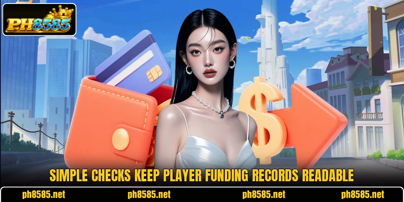 Simple checks keep player funding records readable Simple checks keep player funding records readable
