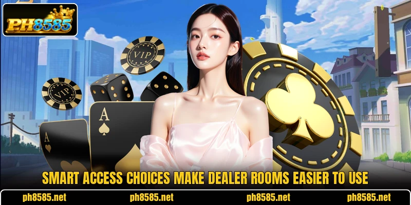 Smart access choices make dealer rooms easier to use Smart access choices make dealer rooms easier to use