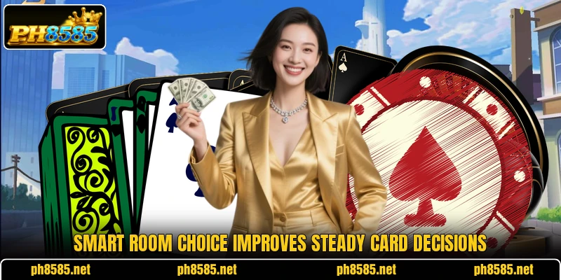 Smart room choice improves steady card decisions Smart room choice improves steady card decisions